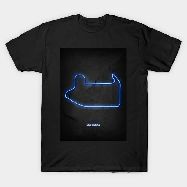 Las Vegas Circuit Neon T-Shirt by Durro